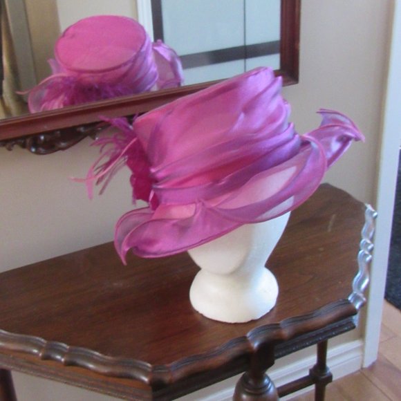 VINTAGE HEASLIP WEDDING HAT - Picture 3 of 12